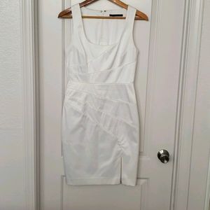 Black Halo All white dress FREE SHIPPING